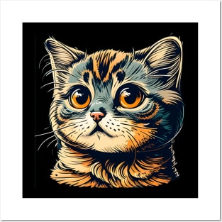 Sad Cat Face Lover - Love Cats Posters and Art